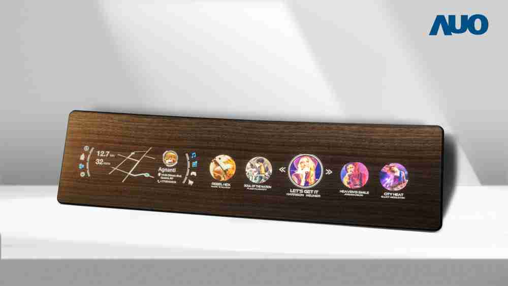 万利研发全球最高穿透度达80%的AmLED木纹显示器，，可于使用时呈现高亮度、、、、清晰可见的信息，，，并在不使用时回归为单纯的饰板，，节能兼具美观